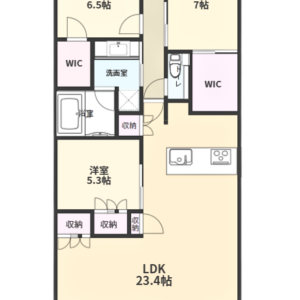 レーベン研究学園ＮＥＸＩＯ １５階 3LDK 画像1