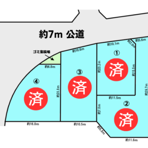 稲敷郡阿見町 荒川本郷 ４区画 土地 画像1